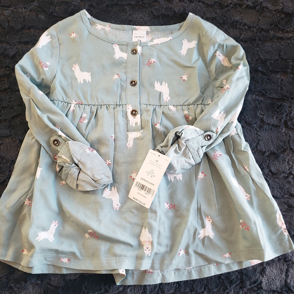 4T Girl's Carter's Lama Shirt